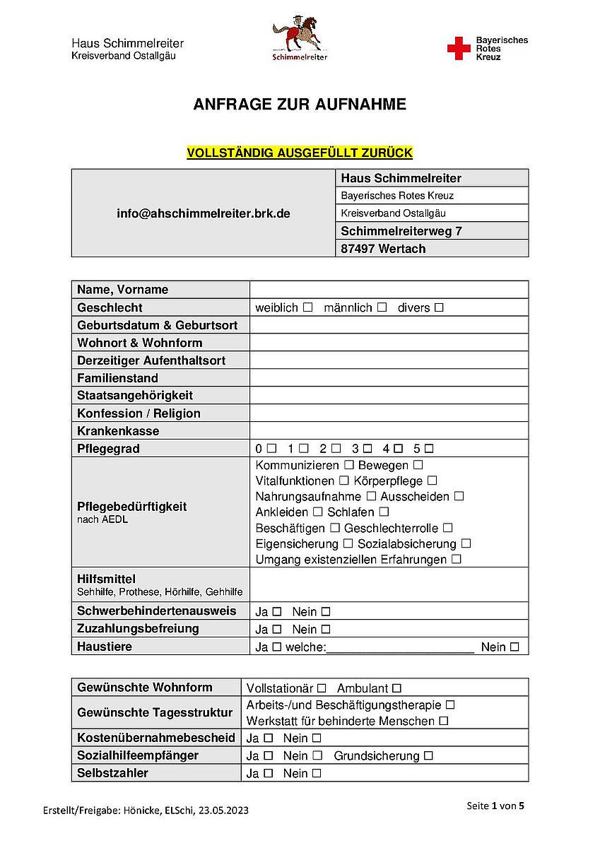 BRK Schimmelreiter Anfrage Heimaufnahme 31.05.2023 849x1200